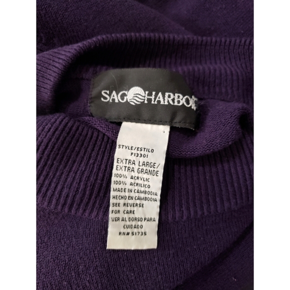 Sag Harbor | Purple Sweater Top - Picture 3 of 3